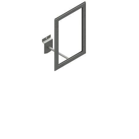 Expositor porta cartel marco vertical, para formato A5, sujeción lama.