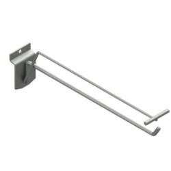 Gancho porta precios Ø6mm de 15cm. Sujeción lama.