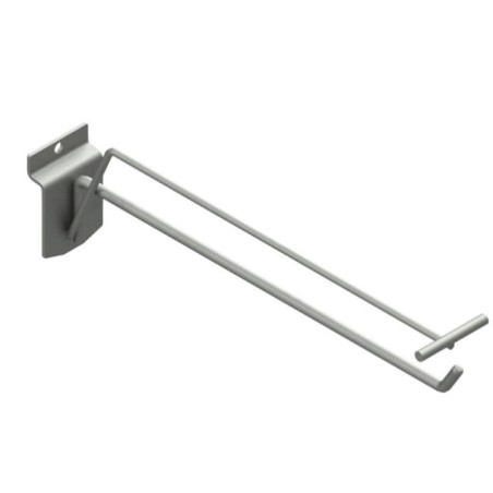 Gancho porta precios Ø6mm de 20cm. Sujeción lama.