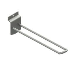 Gancho doble  Ø4mm de 10cm. Sujeción lama.