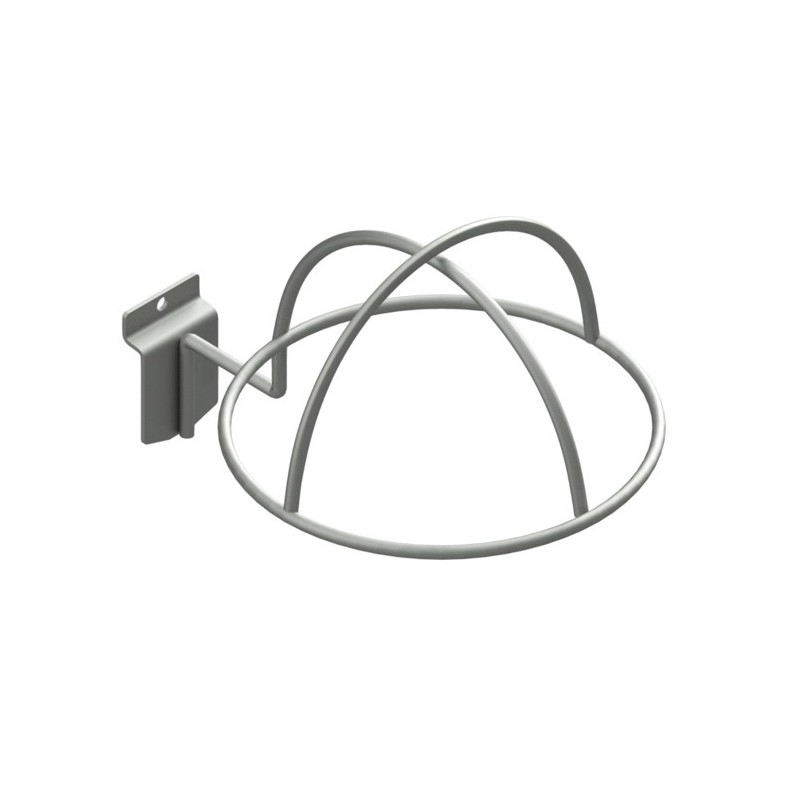 Expositor gorras Ø6mm. Sujeción lama.