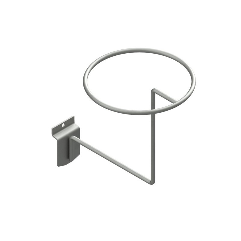 Expositor cascos Ø6mm. Sujeción lama.