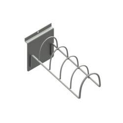 Expositor raquetas de pádel para  4 unidades. Sujeción lama.