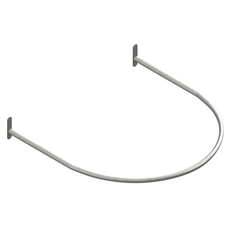 Probador curvo de 100x100cm en tubo Ø30.