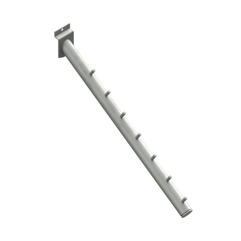 Brazo inclinado con pivotes Ø25mm. Sujeción lama.