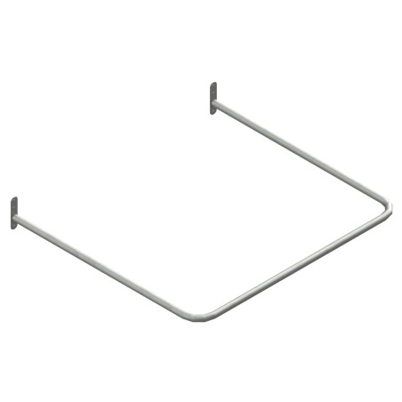 Probador en U de 100x100cm en tubo Ø30.