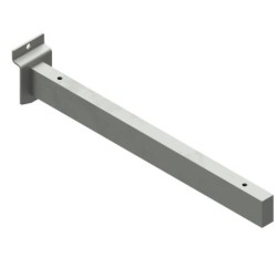 Brazo rectangular 30-15 de 30cm, con taladros para ventosas. Sujeción lama.