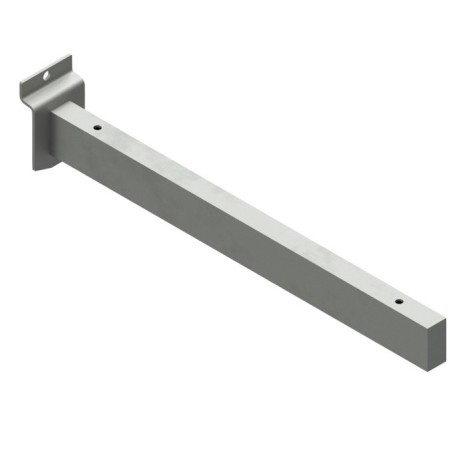 Brazo rectangular 30-15 de 35cm, con taladros para ventosas. Sujeción lama.
