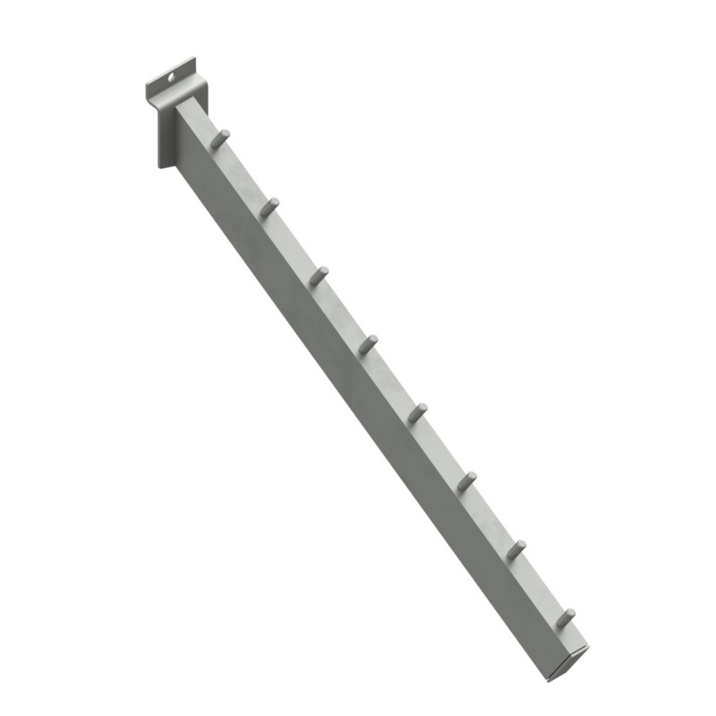 Brazo inclinado 30-15 con pivotes, de 40cm. Sujeción lama.