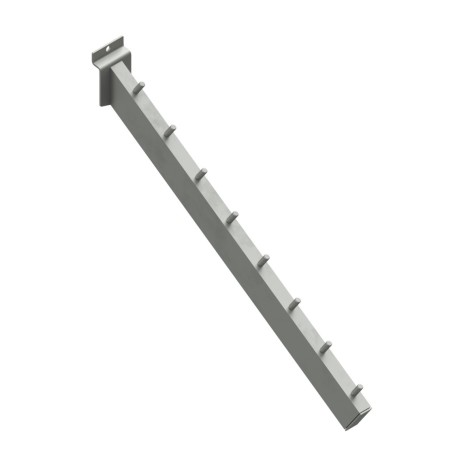 Brazo inclinado 30-15 con pivotes, de 40cm. Sujeción lama.