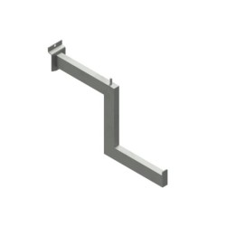 Brazo escalonado rectangular 30-15, de 17x15x17cm. Sujeción lama.