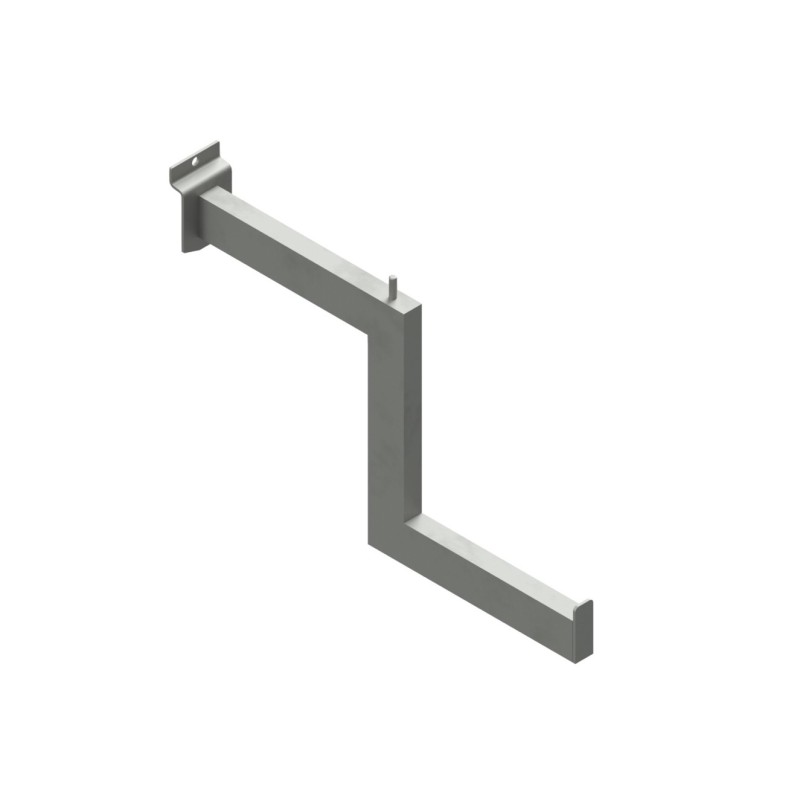 Brazo escalonado rectangular 30-15, de 17x15x17cm. Sujeción lama.