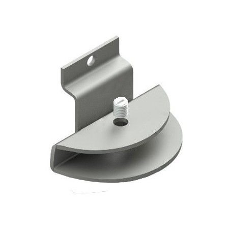 Soporte pinza estante cristal de 8-10mm. Sujeción lama.