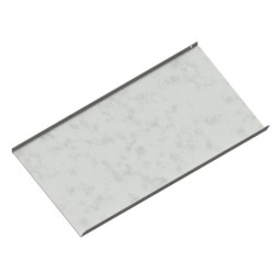 Bandeja metálica inclinada de 25cm. Sujeción lama.