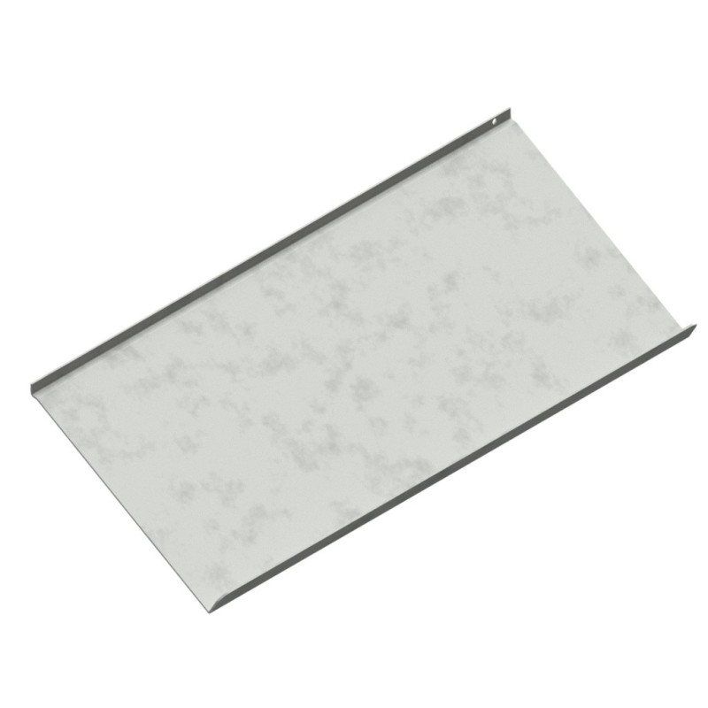 Bandeja metálica inclinada de 25cm. Sujeción lama.