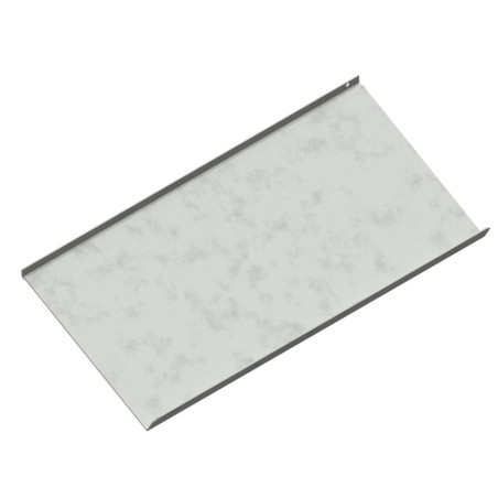 Bandeja metálica inclinada de 25cm. Sujeción lama.